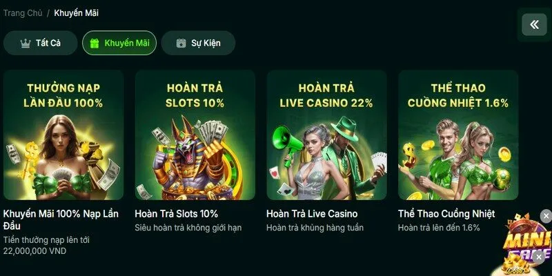 Nhà cái mang tới hàng trăm thể loại game cá cược hấp dẫn
